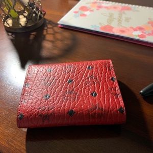 Authentic MCM Ruby Red Wallet